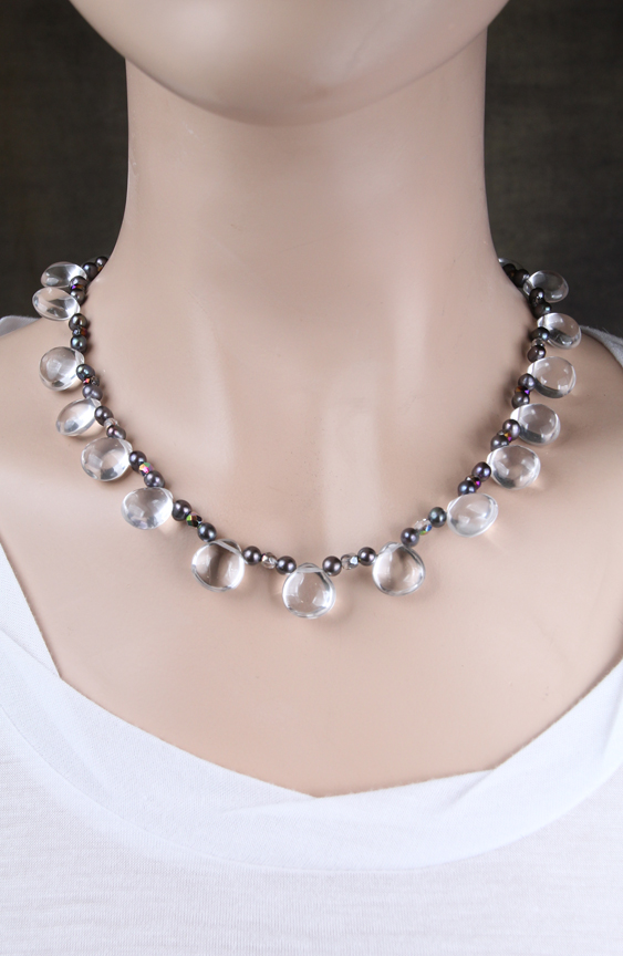 Clear Rock Crystal, 17 length,   $35.00, more details...